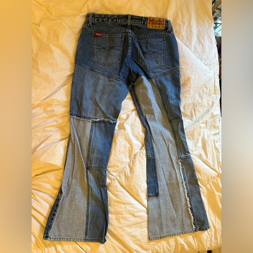 Vintage Mudd Patchwork Flare Jeans - image 2